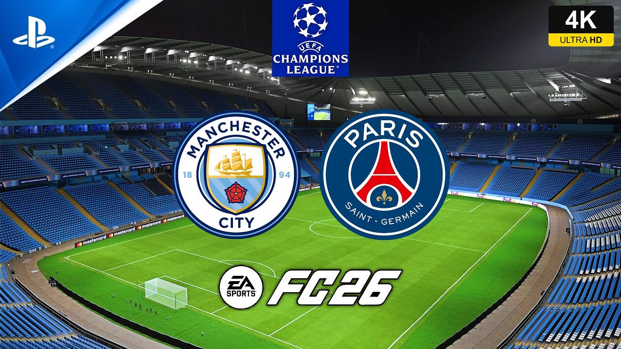 FC 26 - Manchester City vs PSG - UCL - gameplay ps5 4K español latino