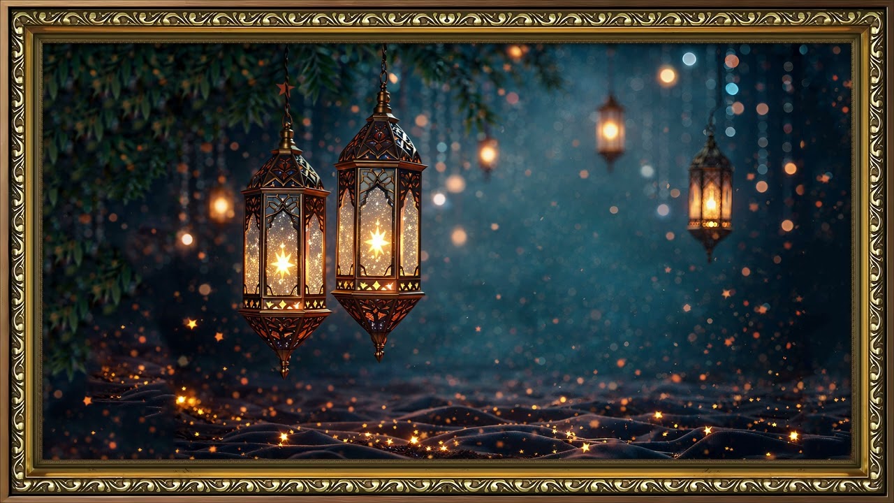 The Shaaban & 🤲Ramadan Lanterns 🌙 | 4K Screensaver Art | The Art Corner TV 4K | Frame tv art 4k