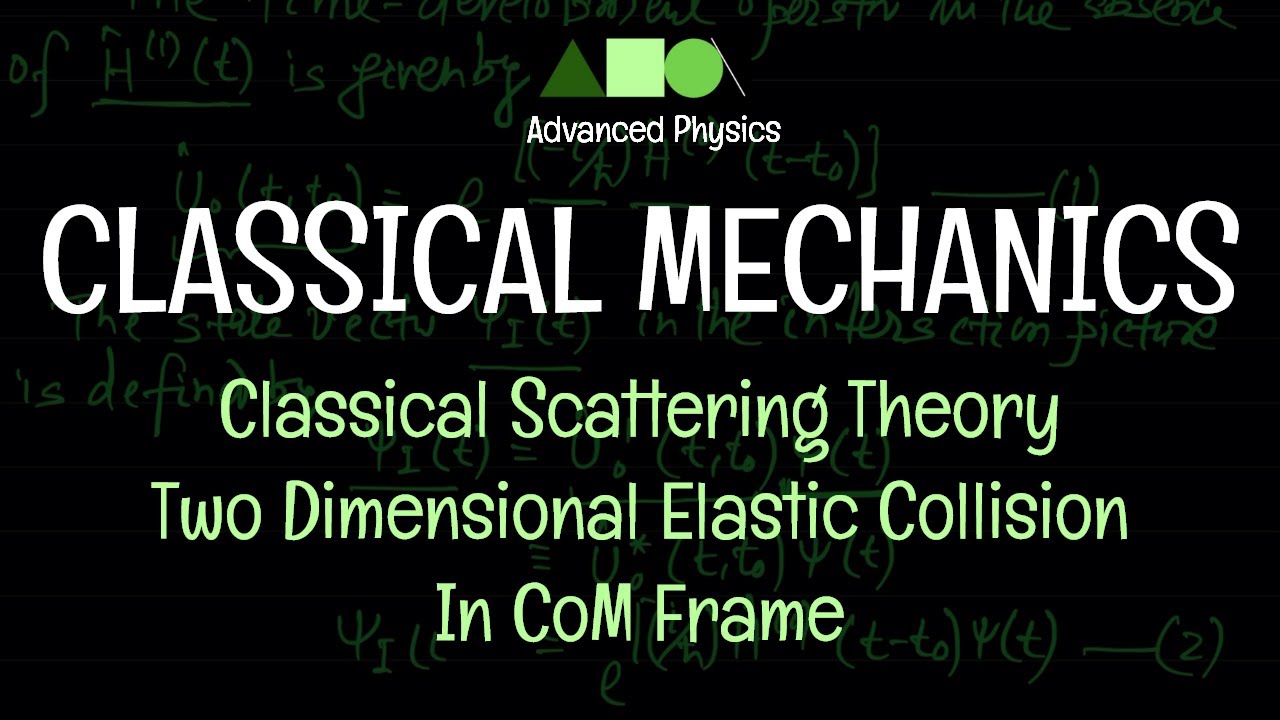 Classical Mechanics - Classical Scattering Theory : Two Dimensional Elastic Collision In CoM Frame