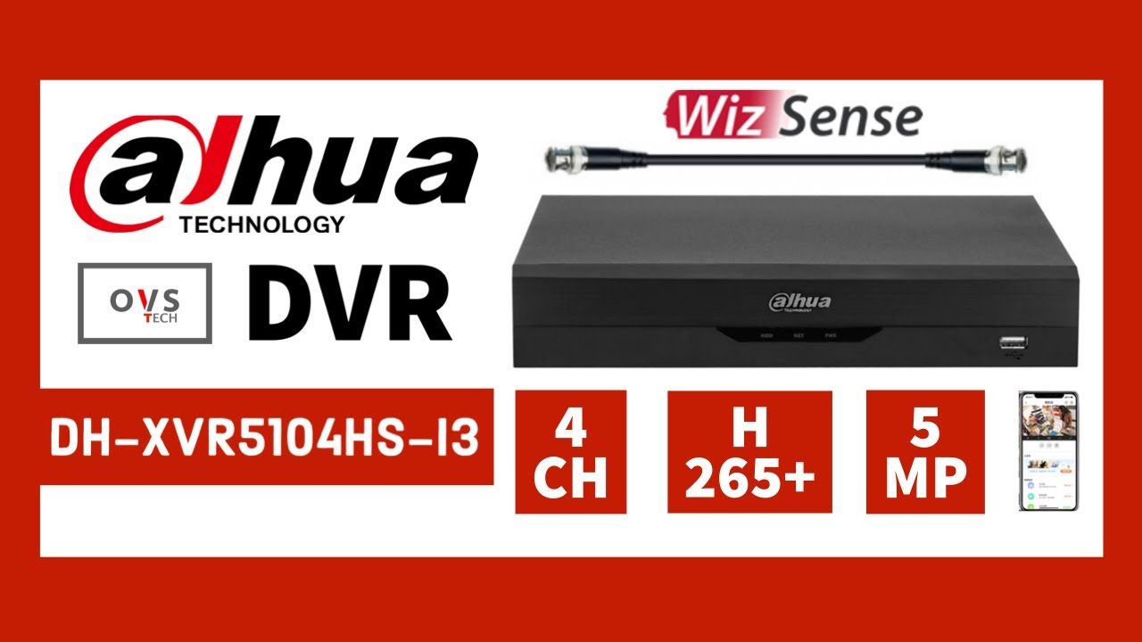 Dahua DVR 4 Channel DH-XVR5104HS-I3 WizSense AI For Better Detect I Unboxing