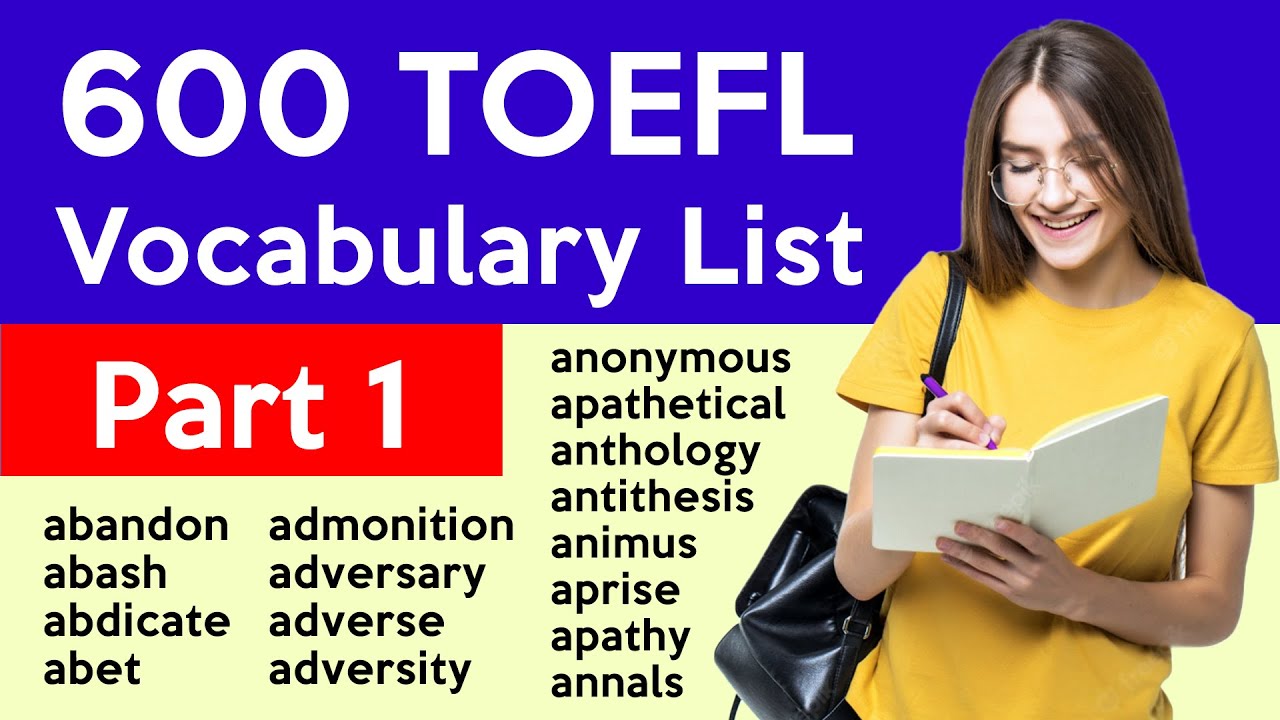 600 слов для TOEFL — Часть 1 | Полезные слова 🔥