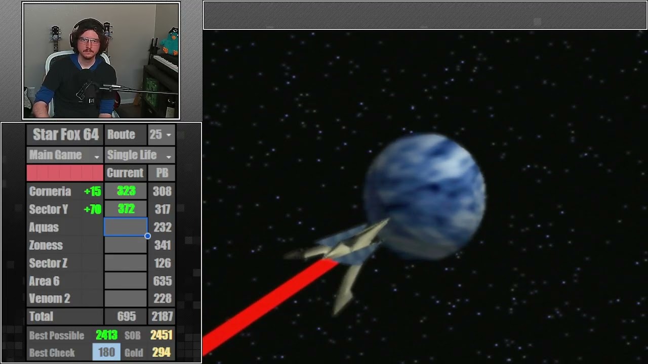 Star Fox 64 | Route 25 | Single-Life | 2277 Hits