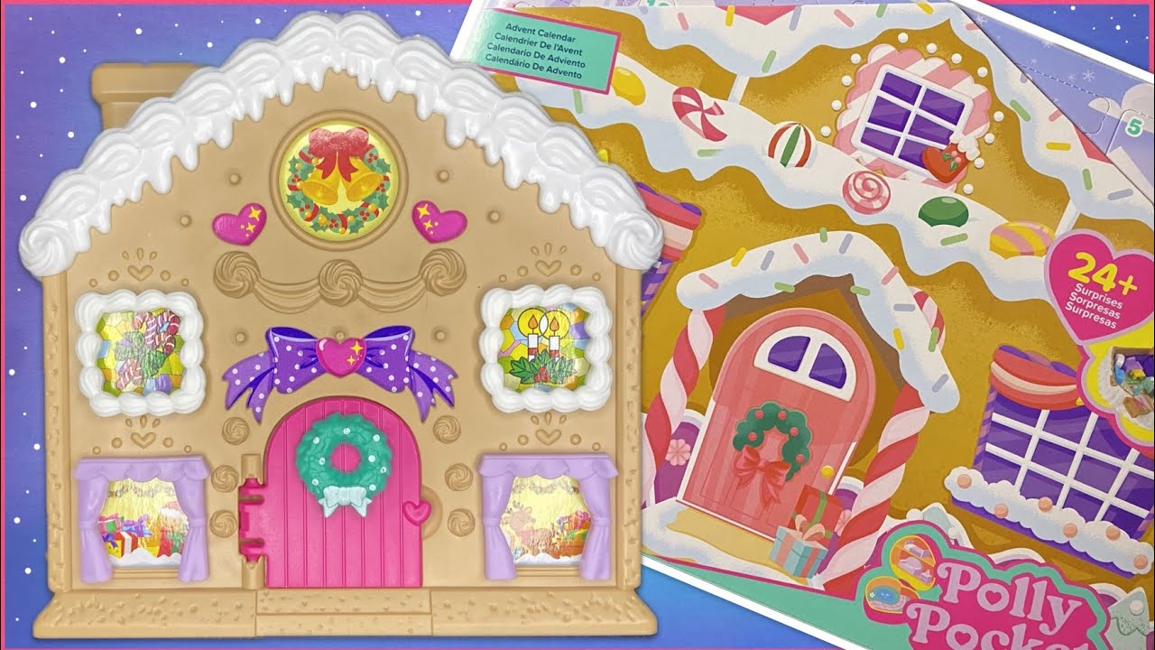 2025 Polly Pocket | Christmas Advent Calendar | Gingerbread House | New Polly Pocket