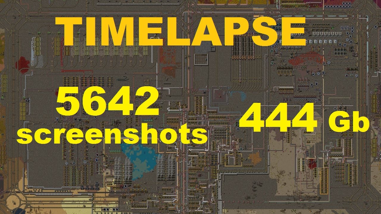 Factorio Timelapse - Bob's Angel's Multiplayer (8K Ultra HD)