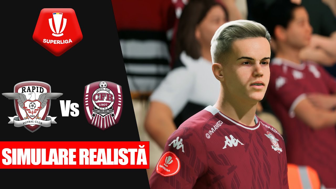 🔴Rapid Bucuresti Vs CFR Cluj🔴Superliga🔴FC 25 Simulare Realista
