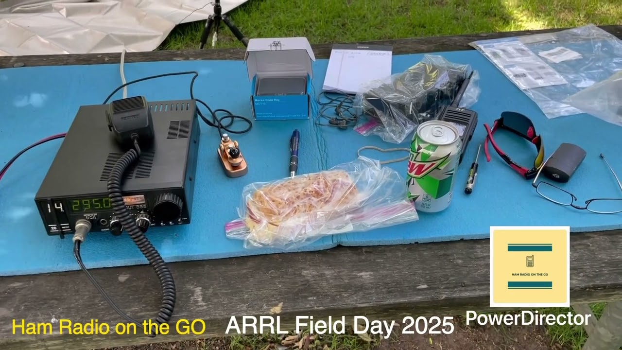 ARRL Field Day 2025 Operating QRP Battery portable. 
