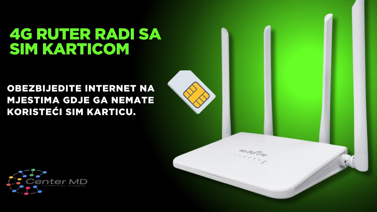 4G ruter - internet sa SIM karticom Center MD