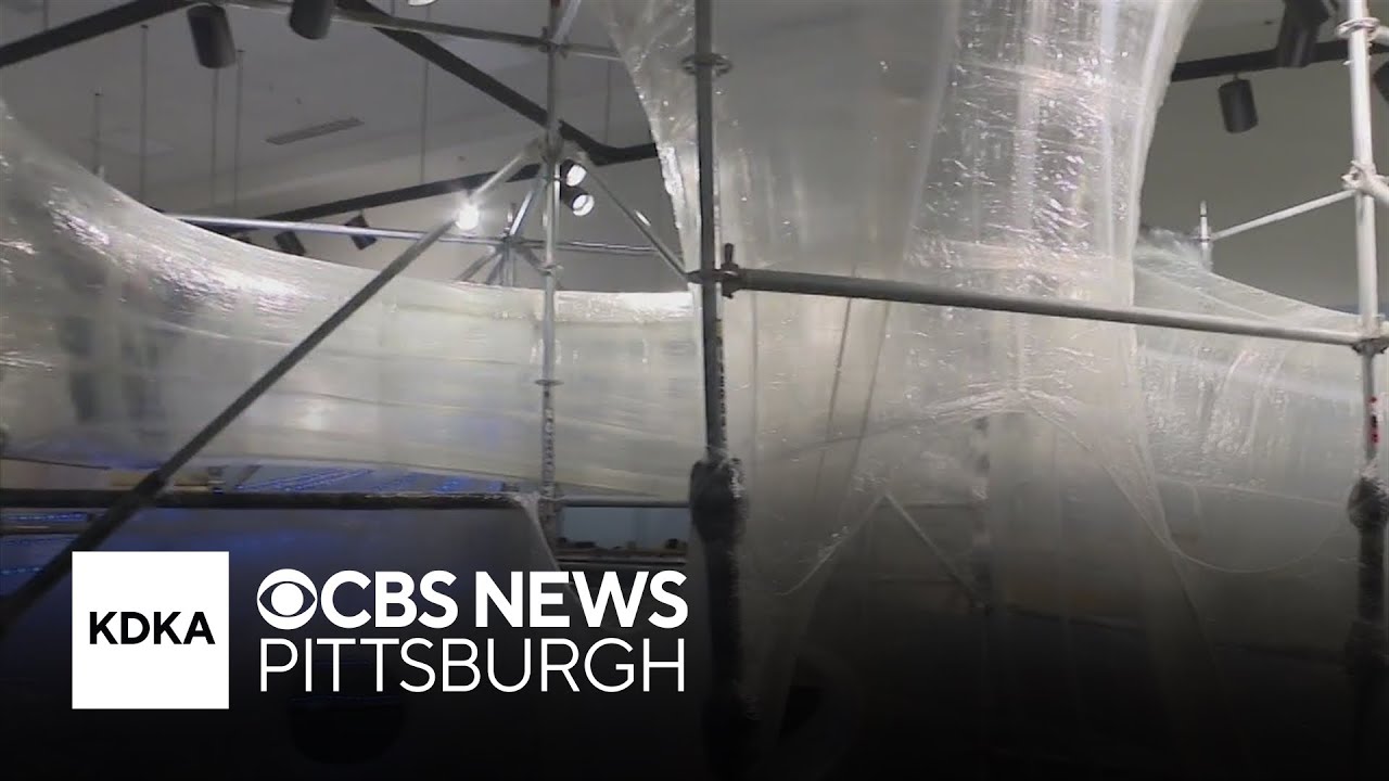 Exhibit uses miles of packing tape to open at museum