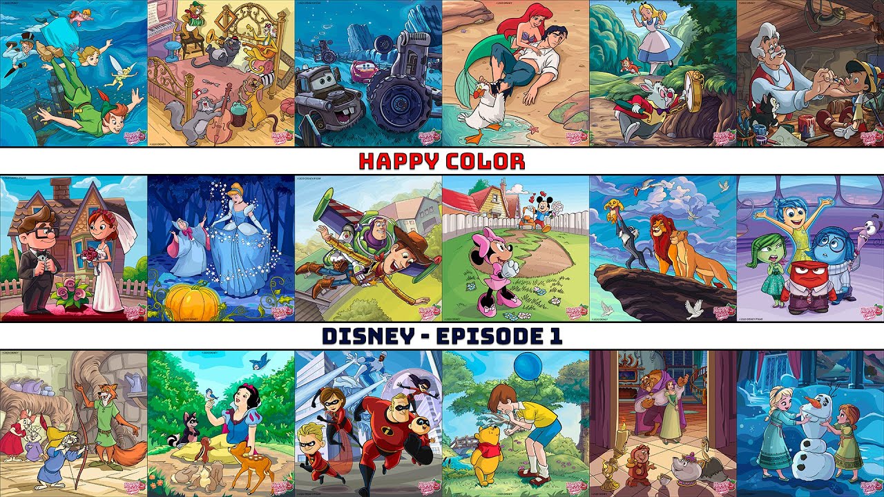 ASMR Coloring - HappyColor - Disney - Episode 01