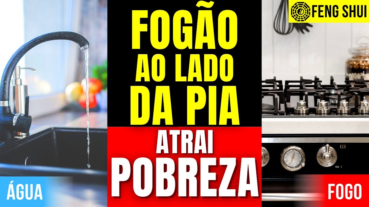 FENG SHUI COZINHA e PROSPERIDADE | Melhor Cor e Posição do Fogão, Pia e Geladeira