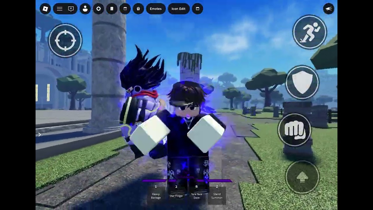 Showcasing star platinum