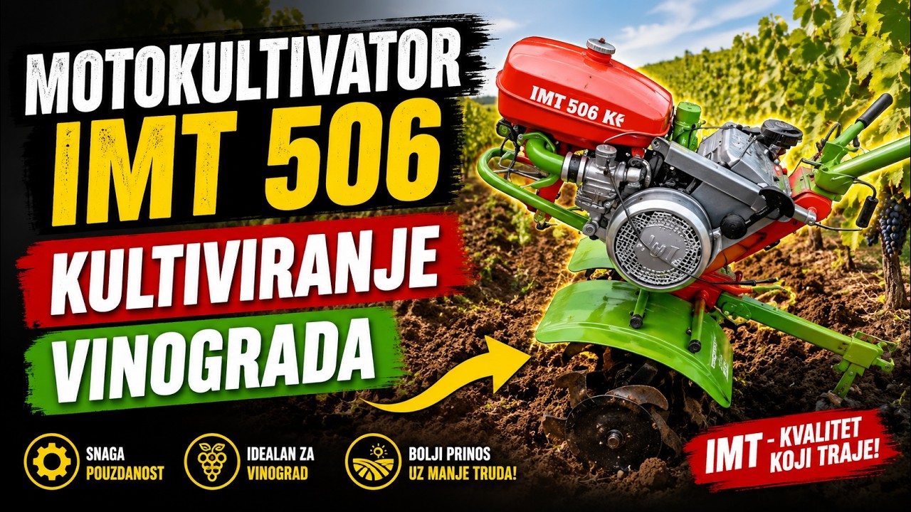 Motokultivator IMT 506-Kultiviranje Vinograda ....Otpale nam ruke,a vetar nas uništio..🔥ZAPRATI🔥