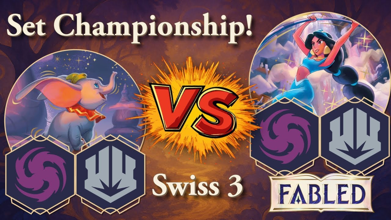 Amethyst Steel mirror match! | Lorcana Set Championship Swiss Round 3 Showdown!