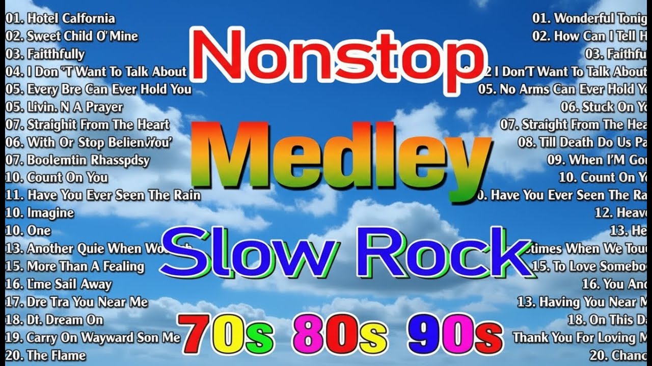 Slow Rock Love Songs Nonstop 💖 Best Slow Rock Medley 70s 80s 90s 💕 Pinoy Rock Ballads