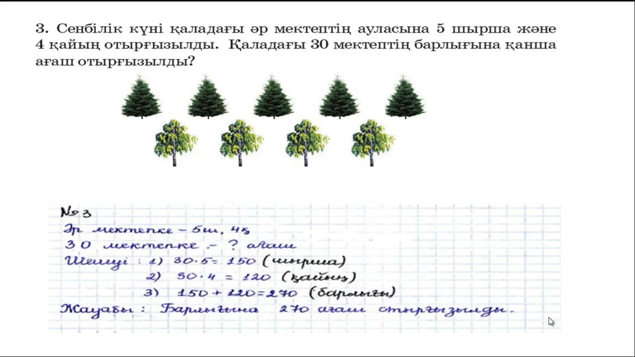 Матем 3- сынып 71-сабақ. Көбейтудің  үлестірімділік қасиеті. Есептер  шығару.