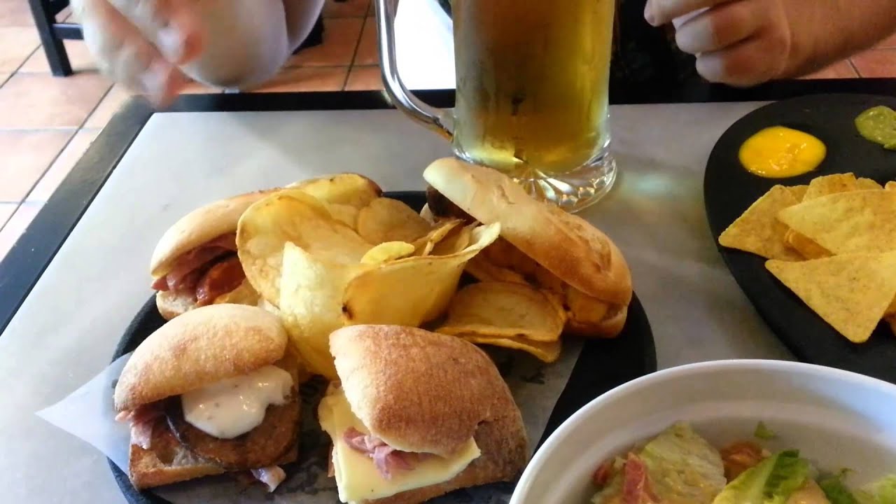 Испанская кухня. Кафе 100 montaditos Valencia.
