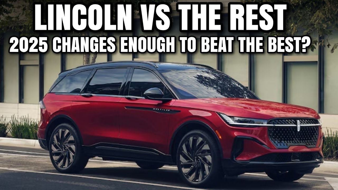 2025 Lincoln Nautilus, Aviator, Audi Q7, Lexus RX350 and Cadillac XT6 comparison.