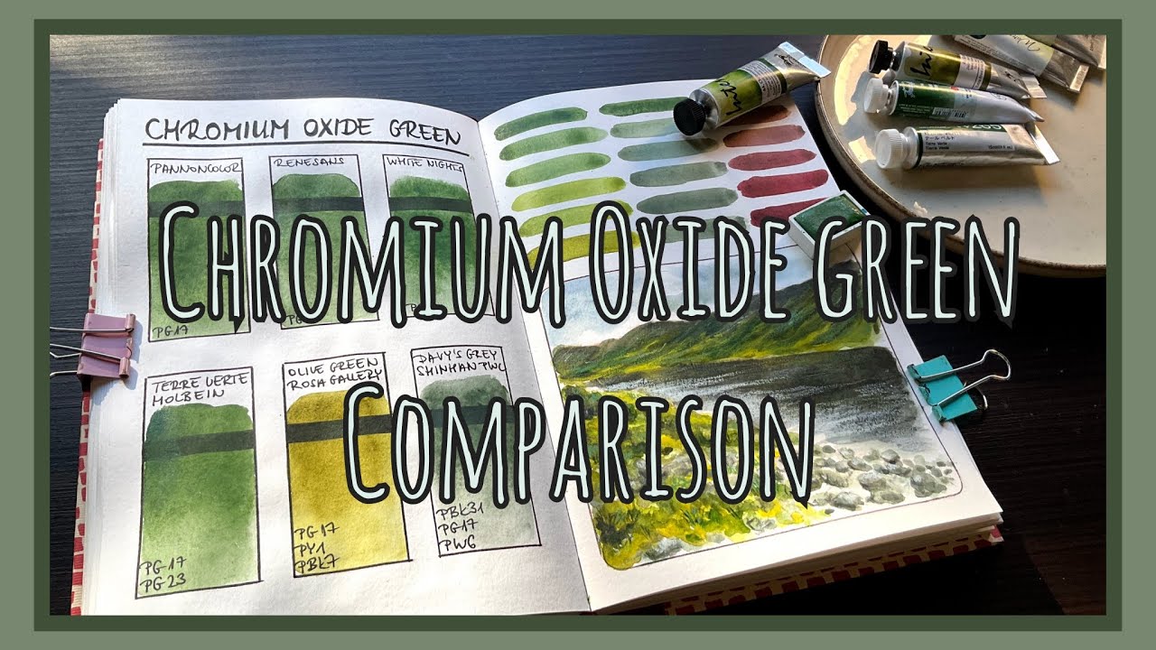 An underrated pigment: Chromium Oxide Green (PG17) 🌿🍀