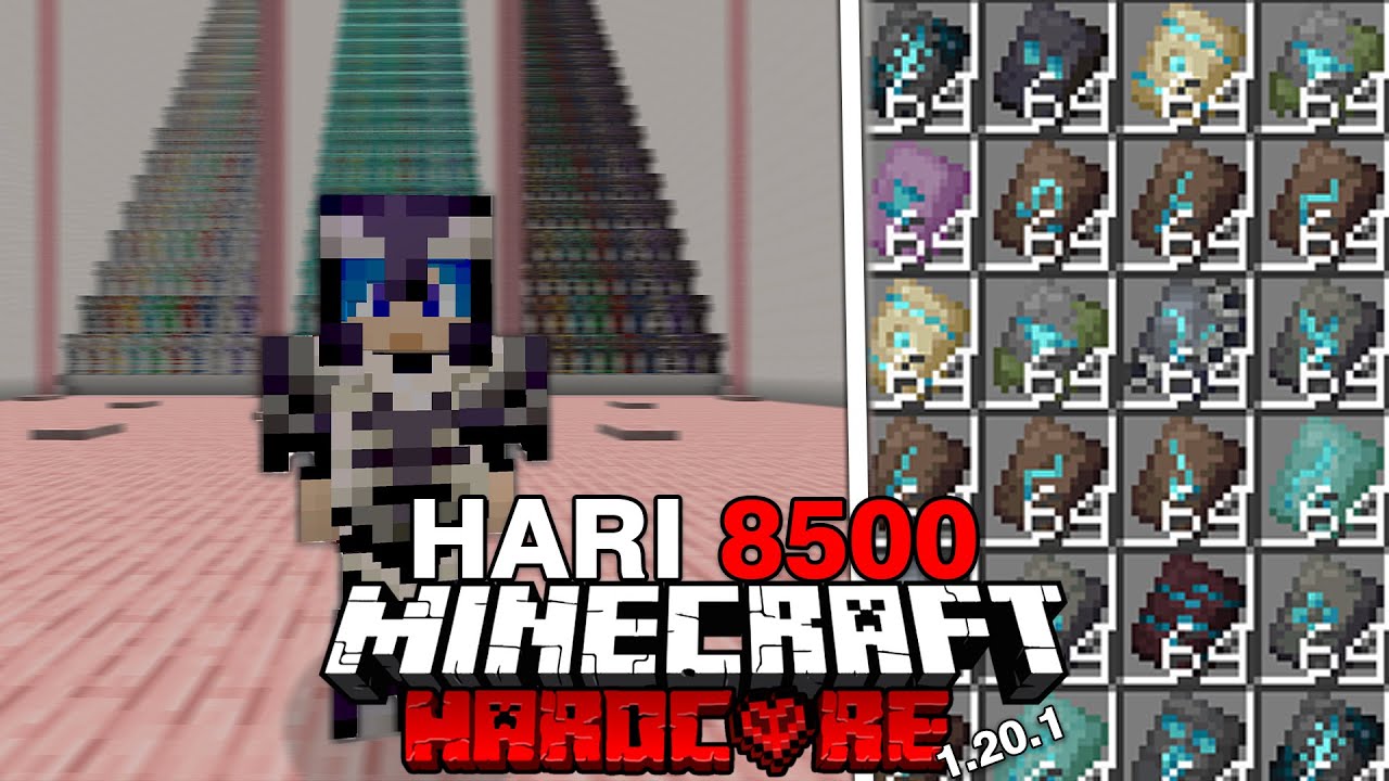Aku Mengumpulkan SEMUA ARMOR TRIM di Minecraft Hardcore 8500 hari