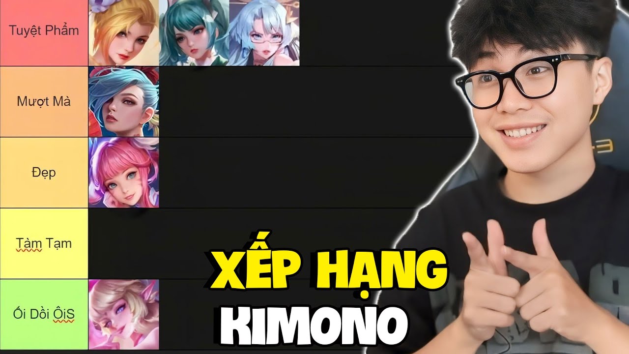 VUX LEO RANK VÀ XẾP HẠNG TẤT CẢ SKIN KIMONO TRONG LIÊN QUÂN MOBILE