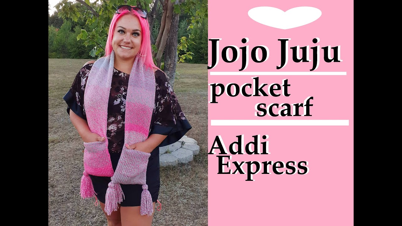 POCKET SCARF PATTERN - CIRCULAR MACHINE