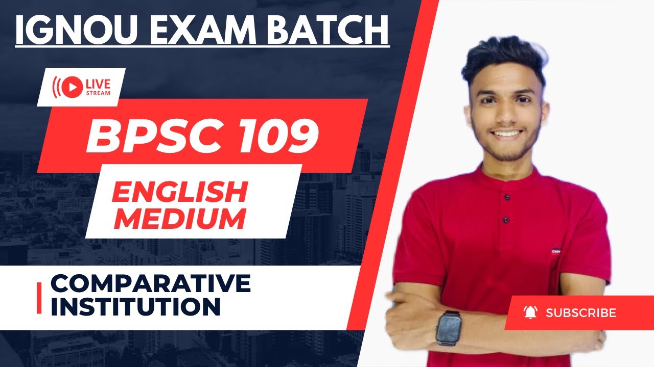 BPSC 109 INSTITUTIONS IN COMPARATIVE PERSPECTIVE | Important question | BA POLITICAL | IGNOU EXAM