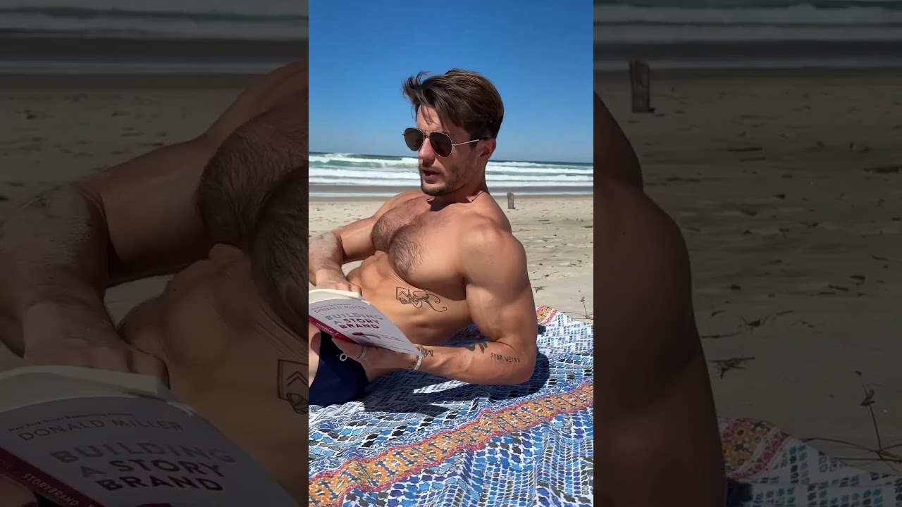 Handsome guy on the beach 🔥✨ #gay #tiktok #shorts