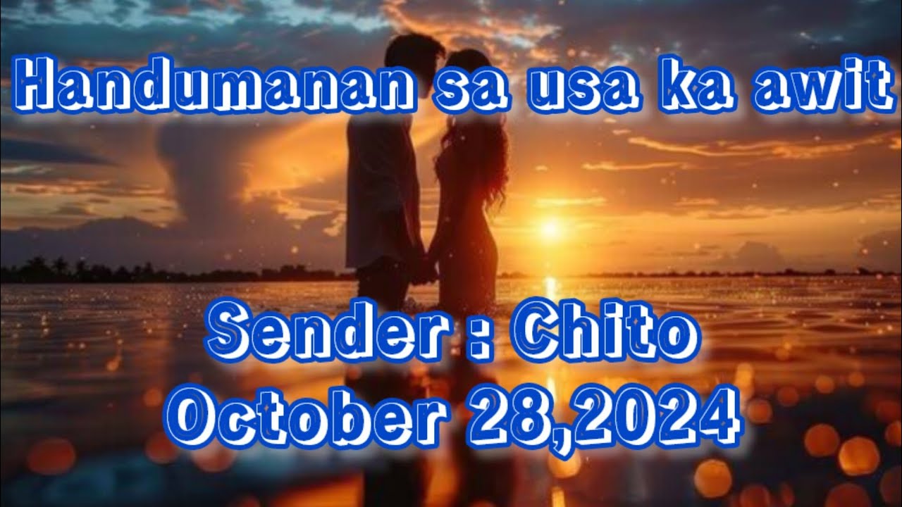 handumanan sa usa ka awit sender chito october 28 2024