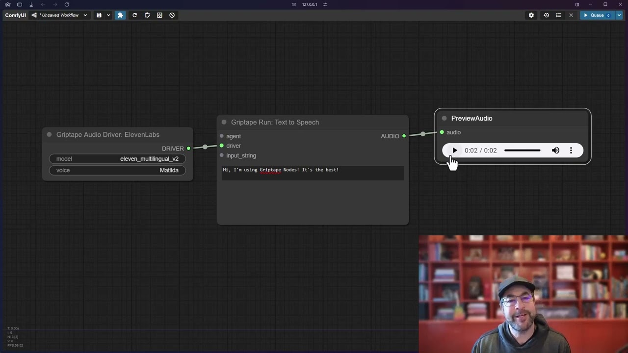 Text-to-Speech Nodes - Griptape Nodes for ComfyUI | Part 20