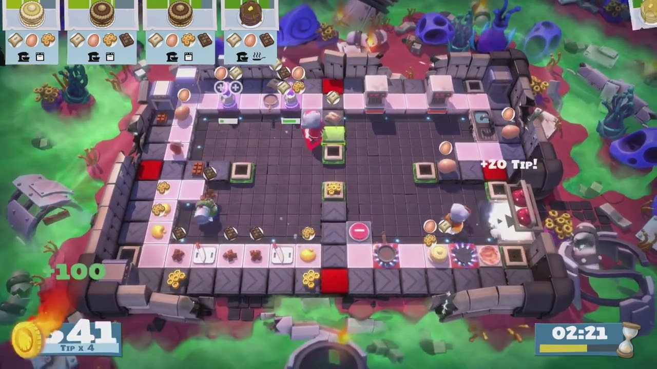 Overcooked! AYCE (Overcooked 2 : Lv 6-3) 3 players : Score 1929