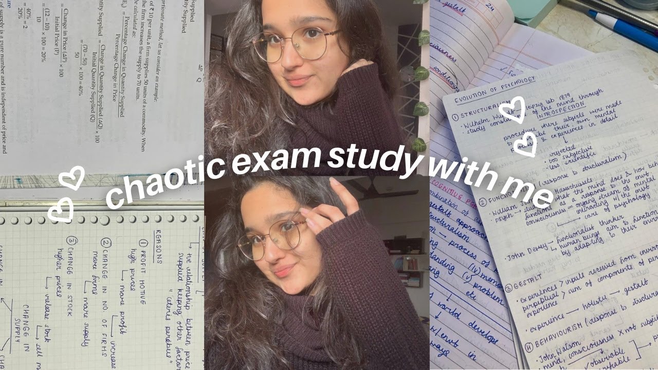 chaotic finals study with me 🤡 cbse grade 11