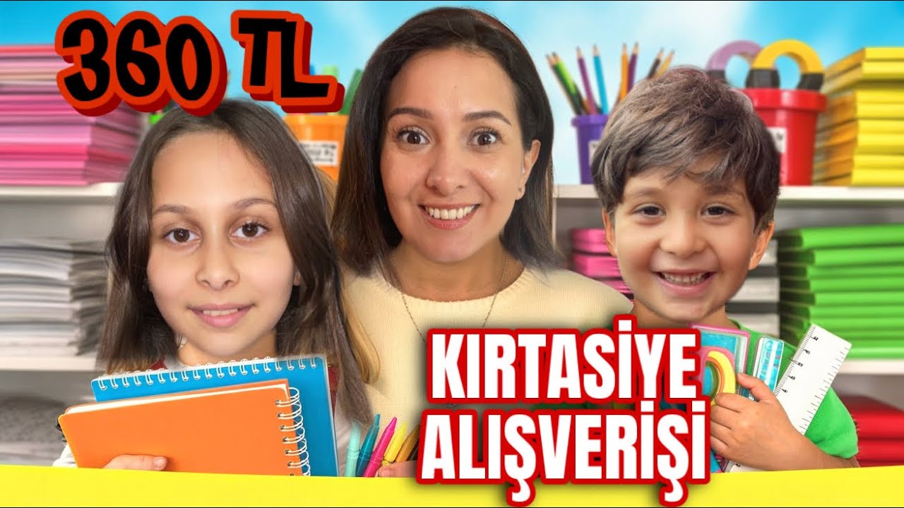 RÜYA İLE KIRTASİYE ALIŞVERİŞİ VLOG!