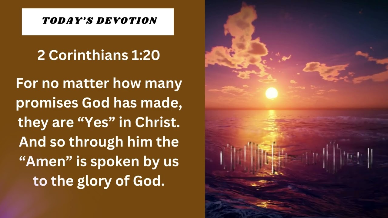 Standing on God's Promises - 2 Corinthians 1:20