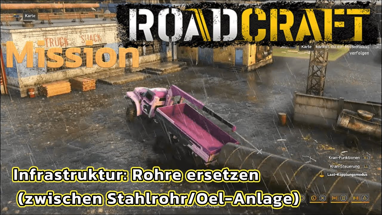 [PS5] #Roadcraft Mission:(Karte: Versunken)Infrastruktur Rohre ersetzen zwischen Stahlrohr&Öl Anlage