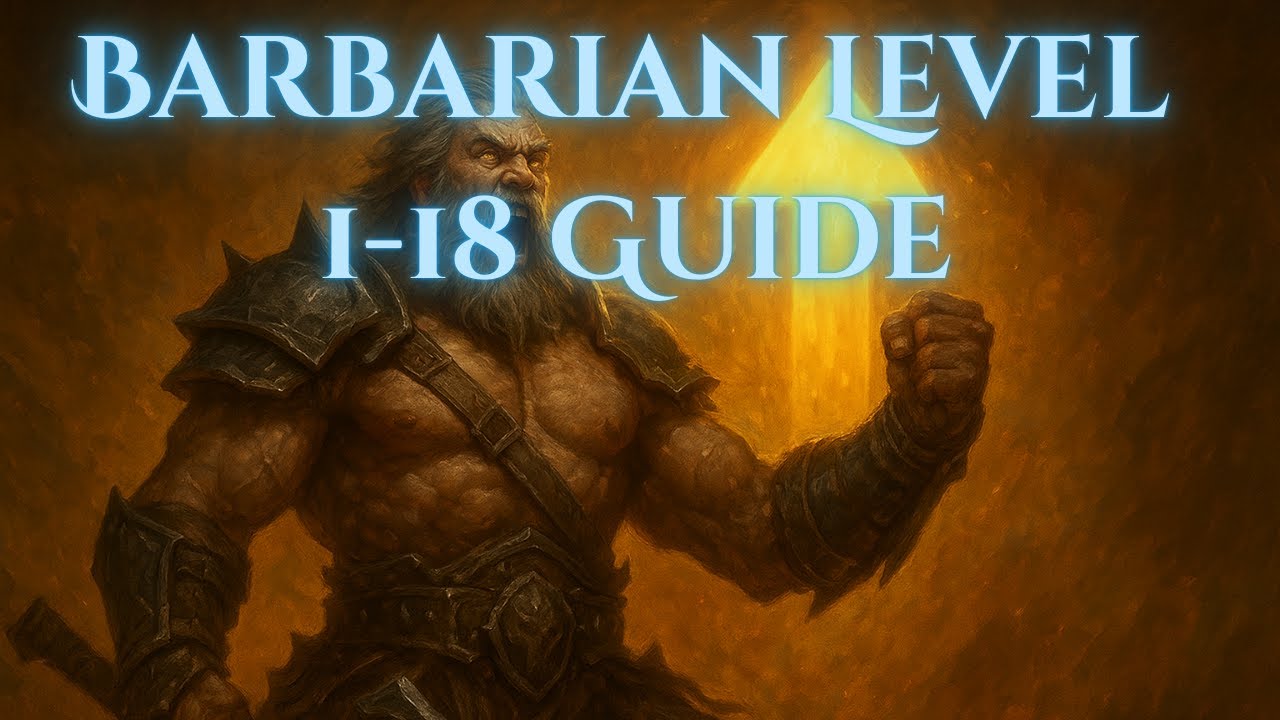 Diablo 3 Barbarian 1-18 leveling Guide (Season 36)