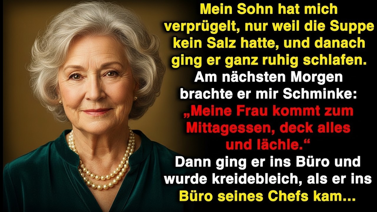 Mein Sohn schlug mich wegen einer Suppe ohne Salz und ging danach seelenruhig schlafen!