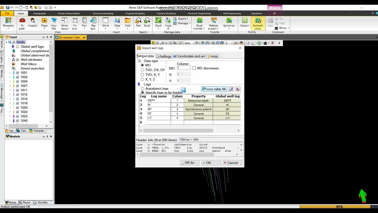 data import chapter1 Petrel
