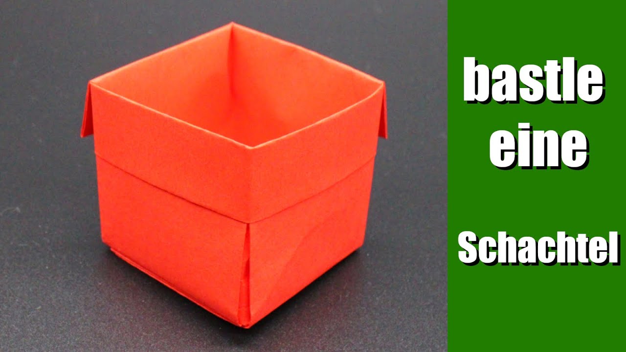 Basteln mit Papier A4 Blatt Schachtel DIY für Geschenke [W+]