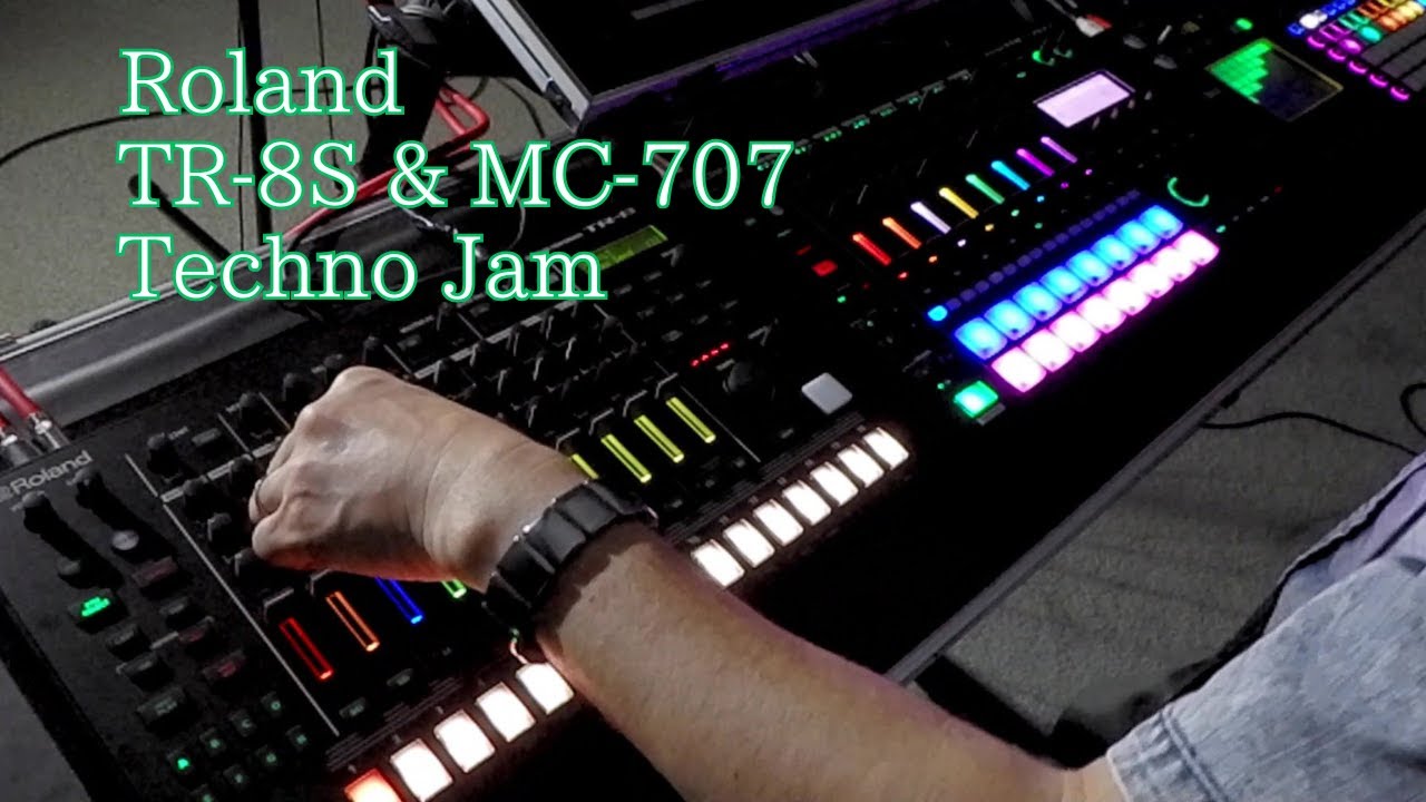 Roland TR-8S & MC-707 TECHNO JAM