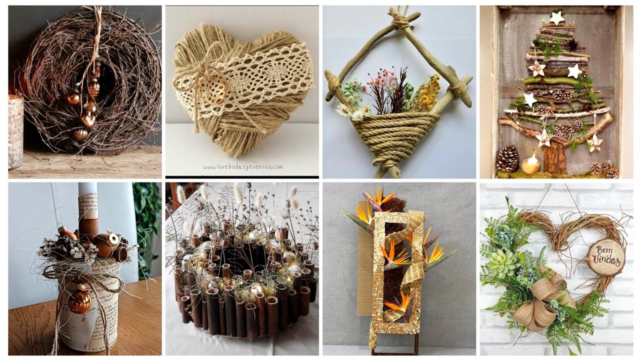 🎄Imaginative Beauty Rustic Craft with Old Things | Jute & Twig Home Decor DIY