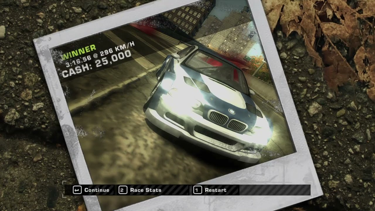 Driving BMW M3 GTR in NFS MW 17 years later...