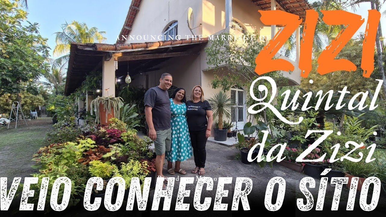 Quintal da Zizi no sítio - que dia maravilhoso passamos juntos - filmei um pouquinho da visita 