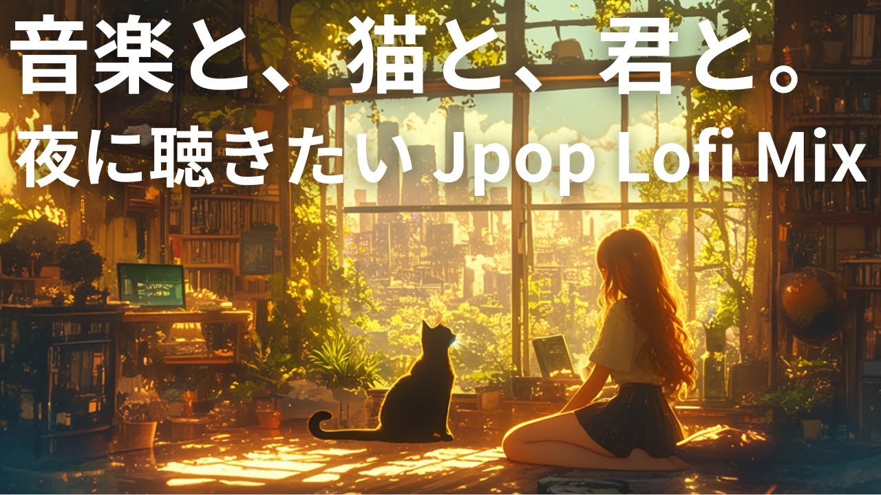 【Lofi Girl’s Hideout】音楽と、猫と、君と。Jpop Lofi Mix 【Emotional / R&B】作業用BGM・リラックス