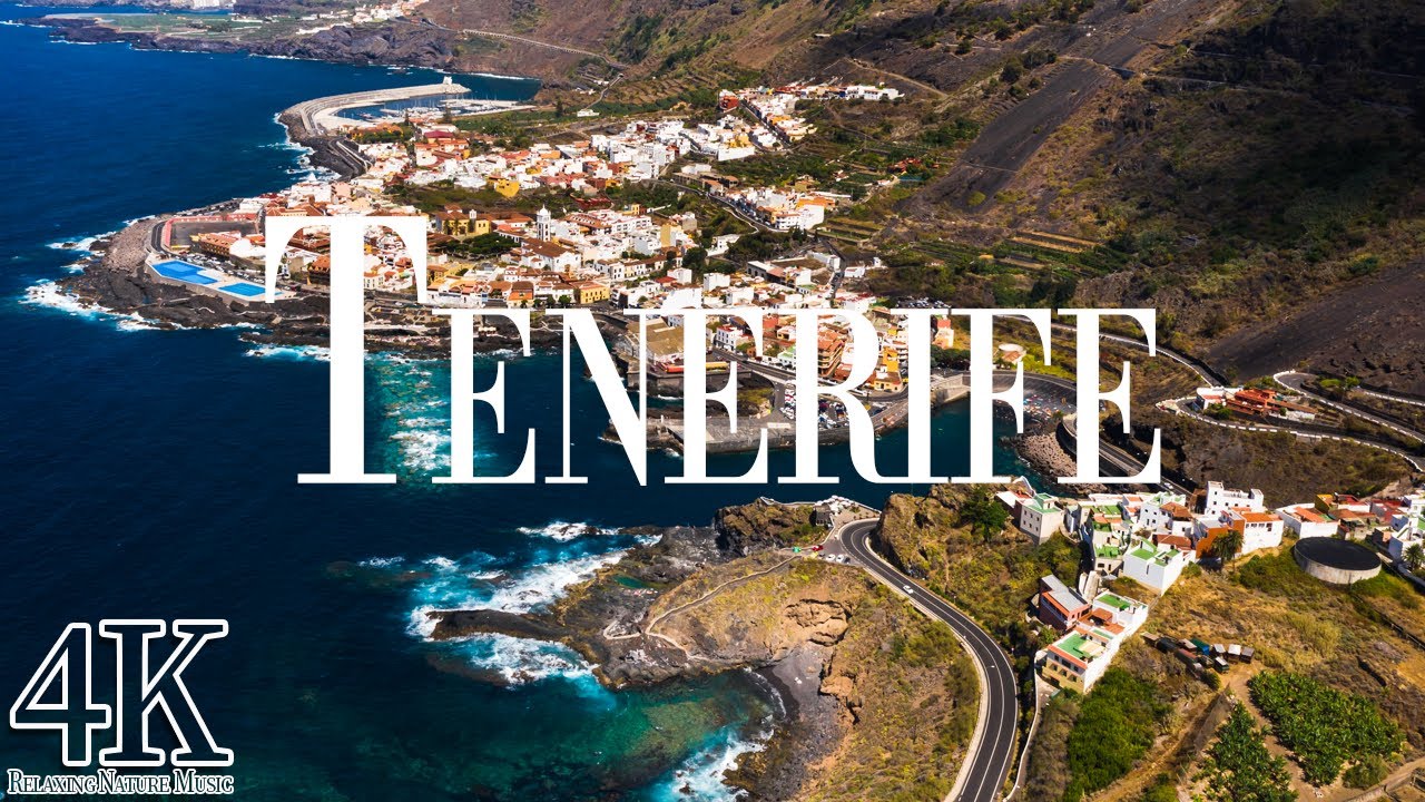 FLYING OVER TENERIFE (4K UHD) • Stunning Footage, Scenic Relaxation Film with Calming Music