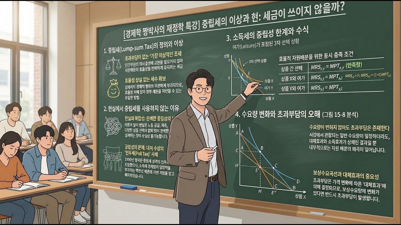 [이준구 재정학 7판 75] 제15장 조세와 효율성 - 15.4 중립세의 문제