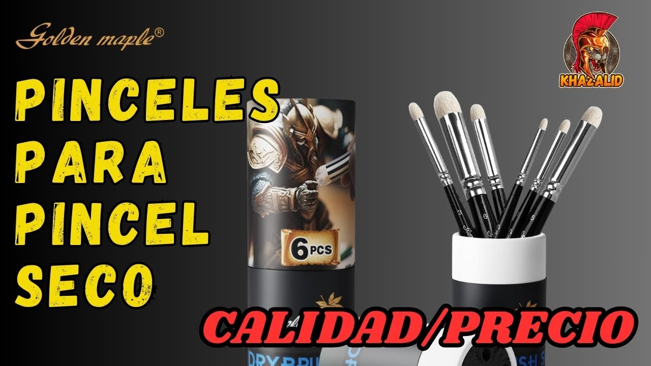 🚩¿Merecen la pena? Pincel seco de Golden Maple Brushes para Miniaturas