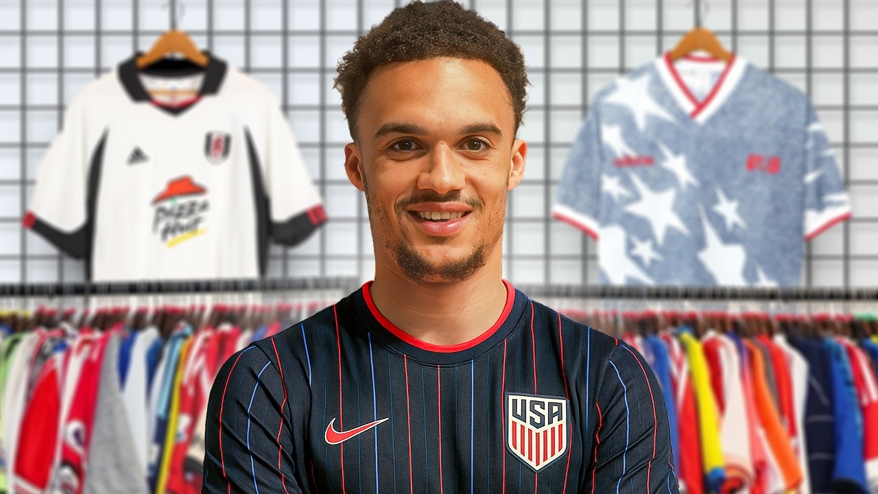 Antonee Robinson Goes Shopping For VINTAGE Football Shirts