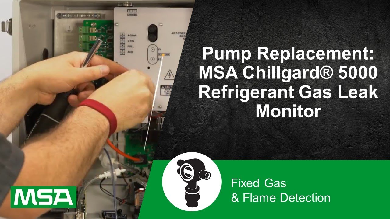 Pump Replacement: MSA Chillgard® 5000 Refrigerant Gas Leak Monitor