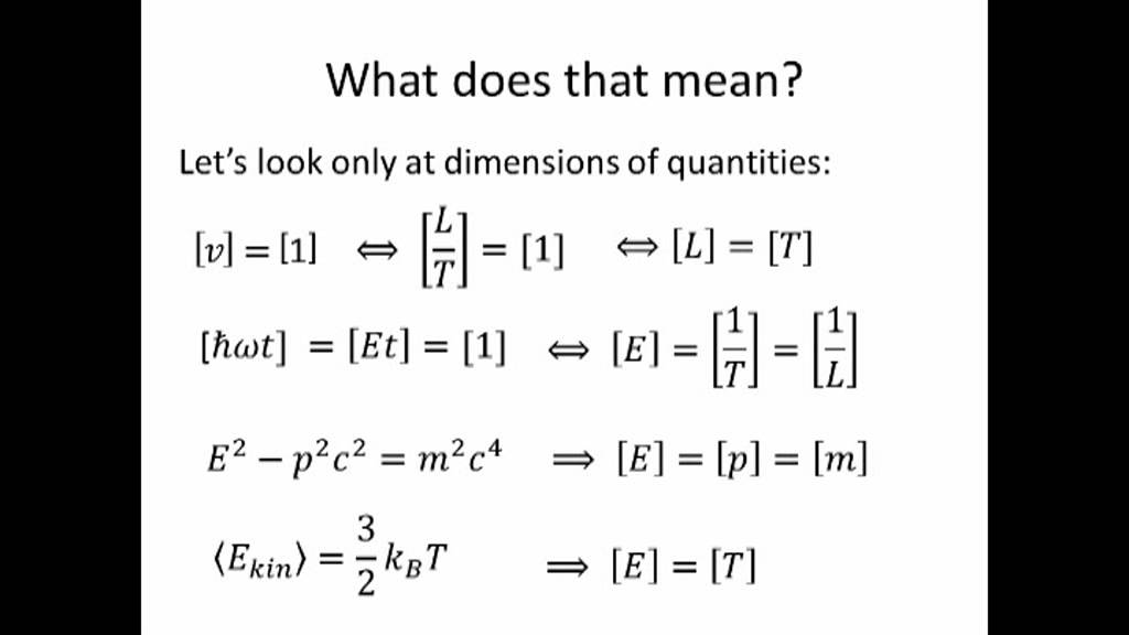 What are natural units?