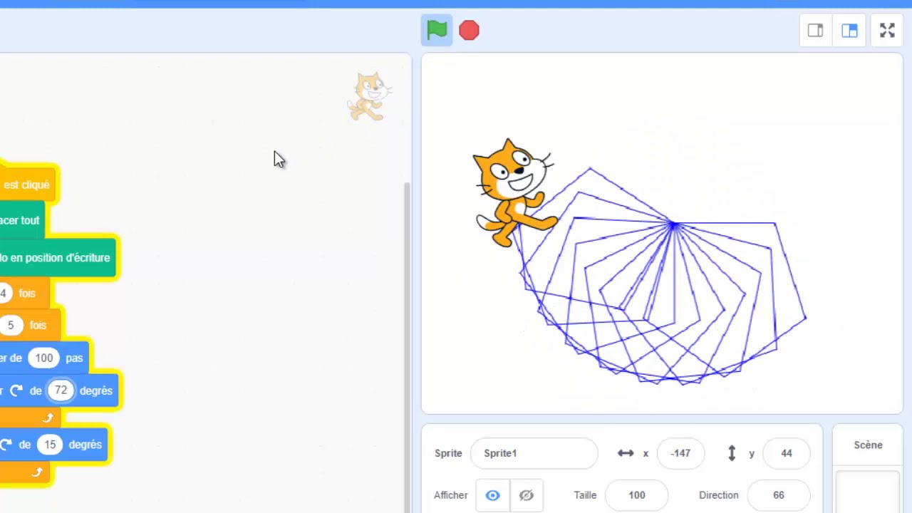 SCRATCH : LES FORMES GEOMETRIQUES